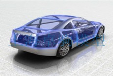 上海車展為變速箱廠家定制透明車模型