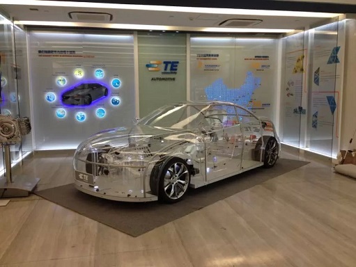 新能源透明車模型展示