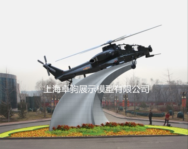 戶外軍事模型地標建筑安裝現場
