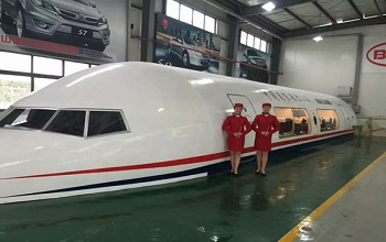 19米737-800航空模擬艙安裝驗收完成