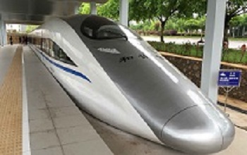 25米380A型和諧號高鐵模擬實訓艙安裝完成