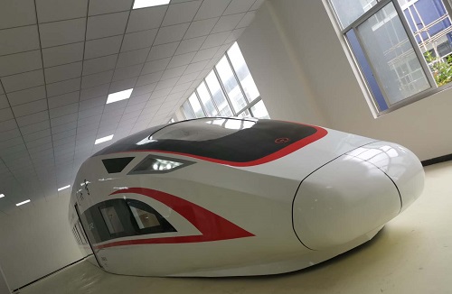 貴陽行知科技職業學校高鐵模擬艙安裝完成